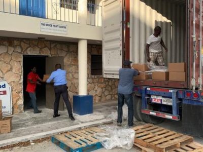 Supplies distributed in Bahamas