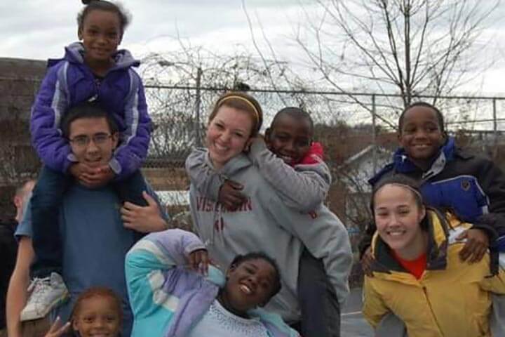 Team from Virginia Tech serving in West Virginia. Loving on kids.