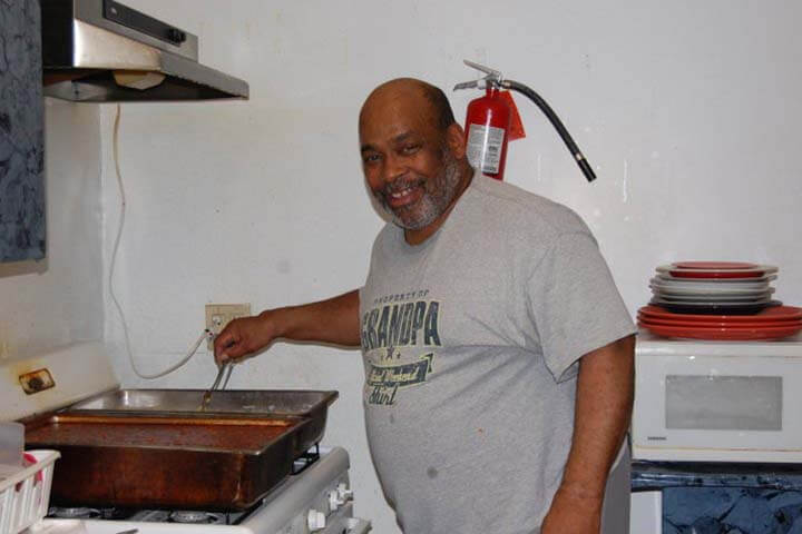 One of our all time favorites, Rev. Ealy. He invited our team of 50 to church AND fed them dinner! Charleston, WV.